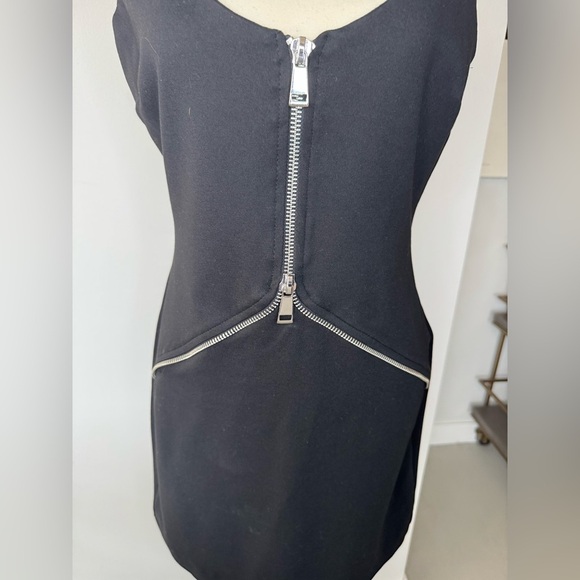 Zara Black Dress with Zipper Accent *NWT* XL - Picture 16 of 17